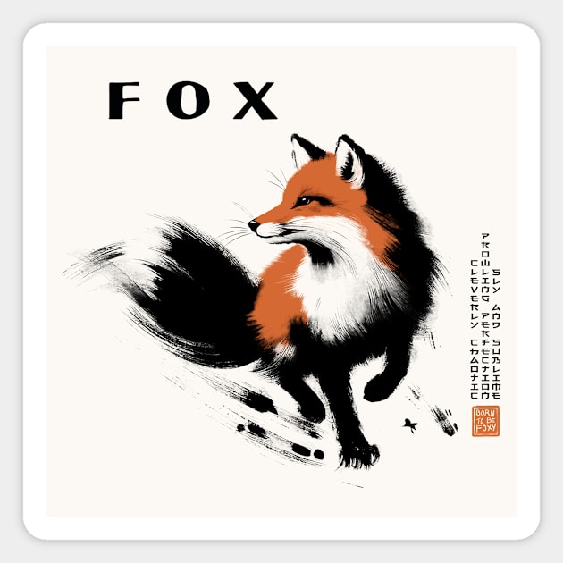 Fox profile Magnet by CreativeSage